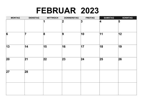 Kalender Februar Kalender Su