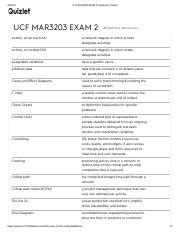 Ucf Mar Exam Flashcards Quizlet Pdf