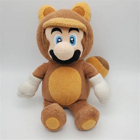 2013 SANEI SUPER Mario Raccoon Tanooki Mario Plush Toy Nintendo 10 16