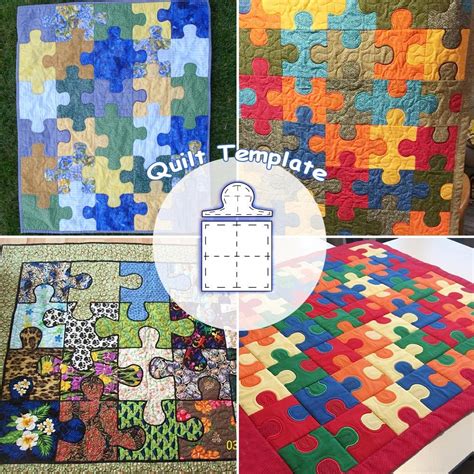 Jigsaw Puzzle Quilt Template Set