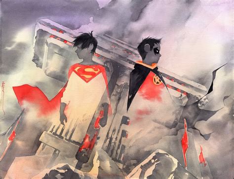 Super Sons 11 And 12 Connecting Covers By Dustin Nguyen R Dccomics