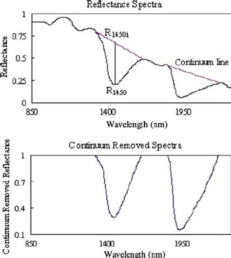 Diagrammatic Illustration Of Continuum Removal And Band Depth