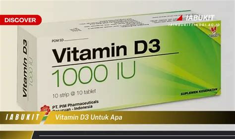 Intip Rahasia Vitamin D3 Yang Jarang Diketahui