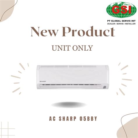 Jual Ac Sharp Pk Ah A Bby Unit Only Shopee Indonesia