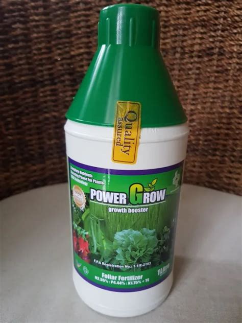 Power Grow Organic Foliar Fertilizer Liter Green Or Red Green For