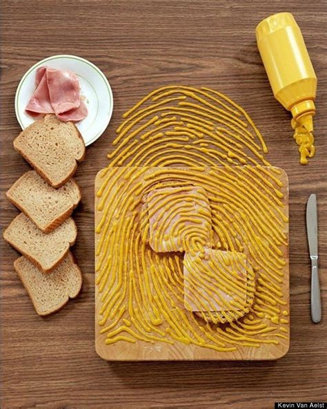 Photos Giant Fingerprints Made Out Of Everyday Food Items Food Humor