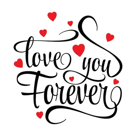 Premium Vector Love You Forever Typographic Valentines Day Tshirt Design