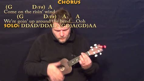 Up Around The Bend Ccr Ukulele Cover Lesson With Lyricschords Youtube