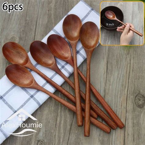 Cuill Re En Bois De Bambou Pour Cuisine 6 Pi Ces Style Cor En 9 Pouces