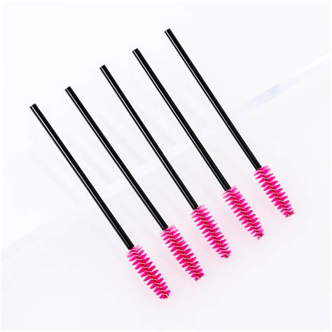 Fridja 50pcs Disposable Mini Eyelash Eyelash Makeup Brush Mascara Wands Applicator