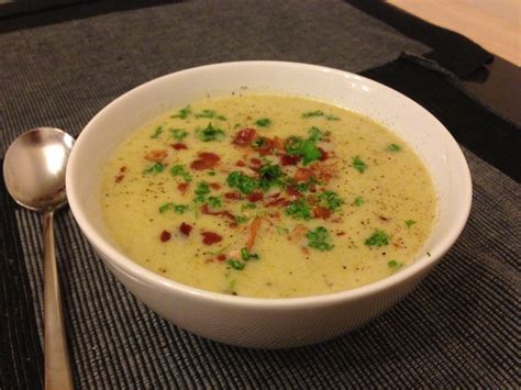 Leek And Potato Soup With Bacon Recipe — Dishmaps