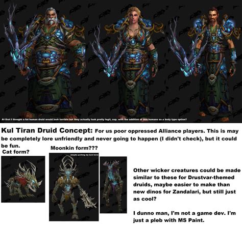 Kul Tiras Druid Forms