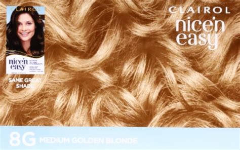 Clairol Nicen Easy Permanent Hair Color 8g Medium Golden Blonde 1 Ct