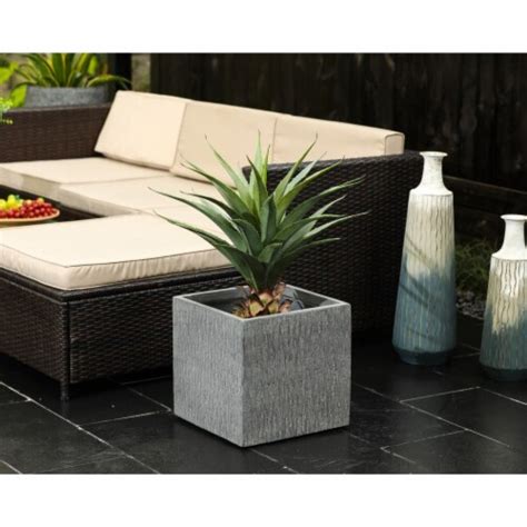 Luxen Home In H Square Gray Mgo Planter Kroger