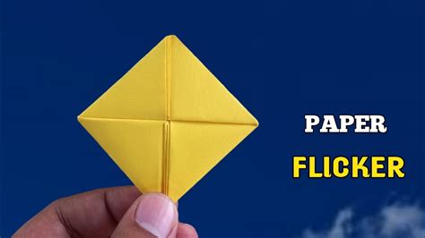 How To Make A Paper Flicker Spinner । Origami Flicker । Origami