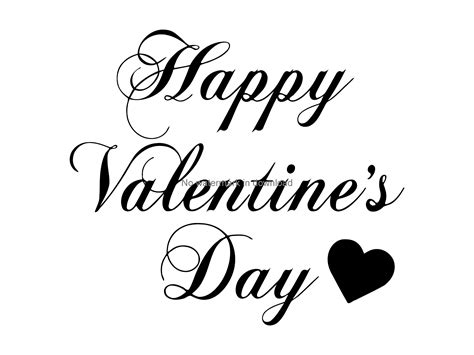 Happy Valentines Day Black And White