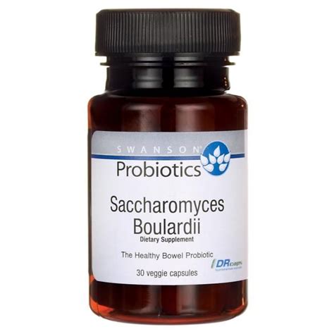 Swanson Probiotics Saccharomyces Boulardii With Prebiotic Mos 5 Billion Cfu 30 Veg Caps