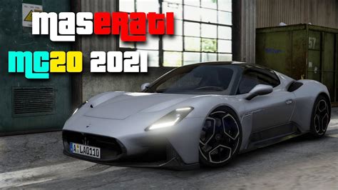 Maserati MC20 2021 GTA 5 Real Life Car Mod YouTube