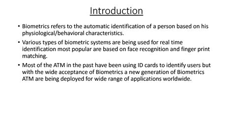 Solution Fingerprint Based Atm System Project Studypool