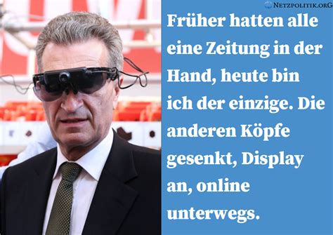 G Nther Oettinger Fr Her Hatten Alle Eine Zeitung In Der Hand Heute