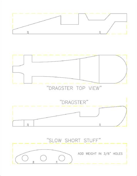 Printable Cut Out Pinewood Derby Templates Template Twovercelapp