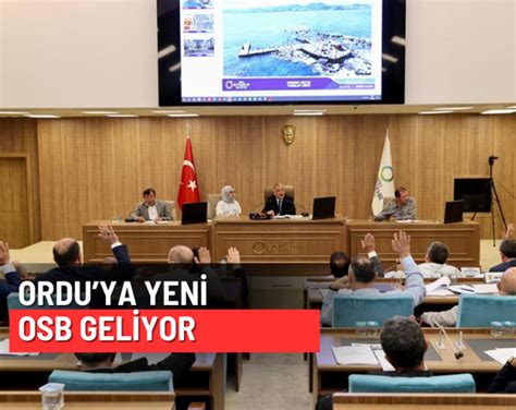 Ordu Ya Yeni OSB Geliyor Ordu Olay Gazetesi Ordu Haber