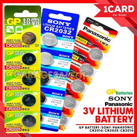 Gp Battery Sony Panasonic Lithium V Battery Cr Cr Cr