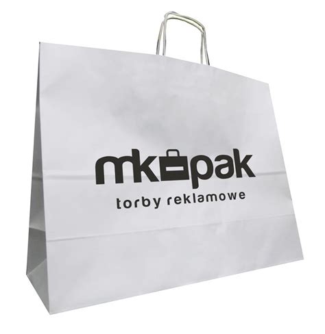 TORBA PAPIEROWA Z NADRUKIEM LOGO 50X18X39 200 SZT Cena Opinie