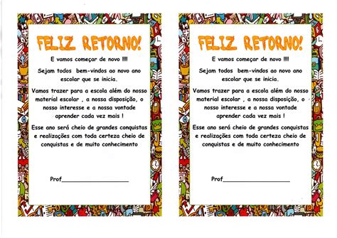 Feliz Retorno às Aulas · Alfabetização Blog