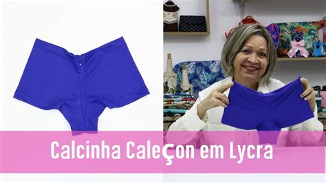 CALCINHA CALEÇON EM LYCRA COMO FAZER PASSO A PASSO l YouTube