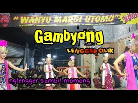 Gambyong Tari Lengger Wonosobo Wahyu Margi Utomo Lengger Anik