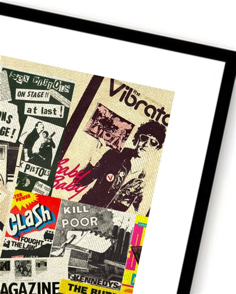 Punk Music Print Collage Vintage Poster Music Lovers T Etsy Uk