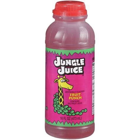 Jungle Juice Fruit Punch Drink 16 Fl Oz Bottle