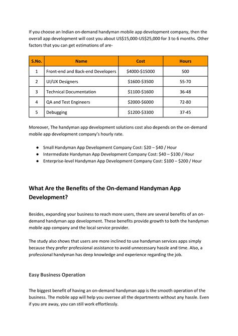 On Demand Handyman Mobile App Development A Complete Overview Pdf