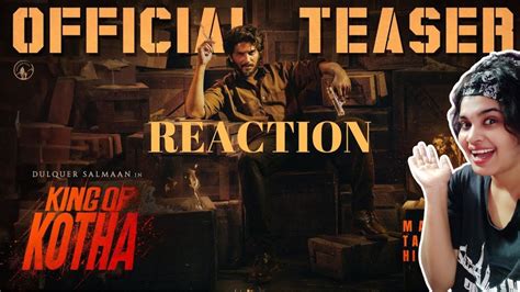 King Of Kotha Official Trailer Reaction Dulquer Salmaan VJ Reacts