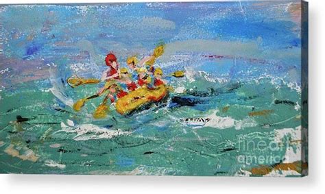 Rough Waters Rafting Acrylic Print By Patty Donoghue Art Bright