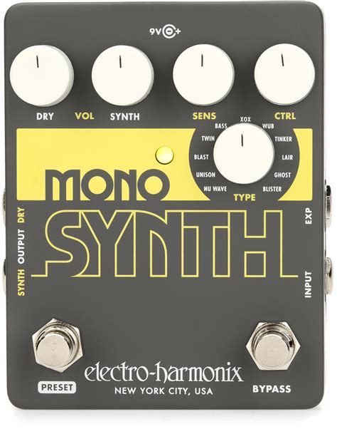 Electro-Harmonix Mono Synth Synthesizer Pedal | Sweetwater