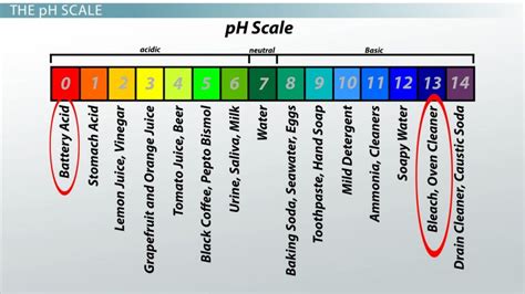 Water PH Level Chart