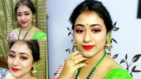 Saraswati Puja Makeup Tutorial 2020 Easy Affordable Step By Step