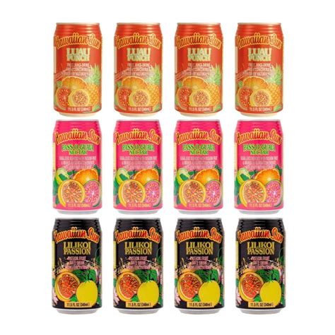 Hawaiian Sun Luau Party Pack Tropical Fruit Juice Drink