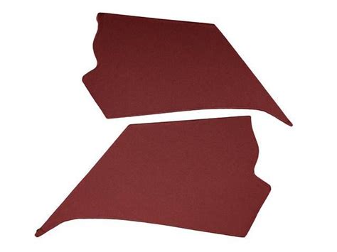 Trim Panel Set Quarter Pillar Sail Pillar Red Bedford Grain Repro