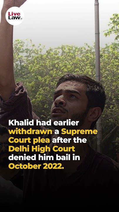 Umar Khalid Remains In Jail As His Second Bail Plea Is Rejected In The