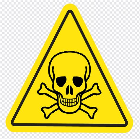 Poison Symbol Toxicity Sign Safety Triangle Smiley Skull And