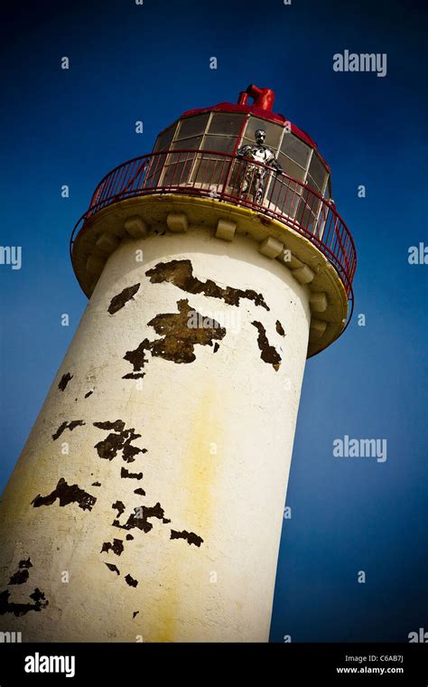 Point Of Ayr Lighthouse On Talacre Beach In Flintshire North Wales