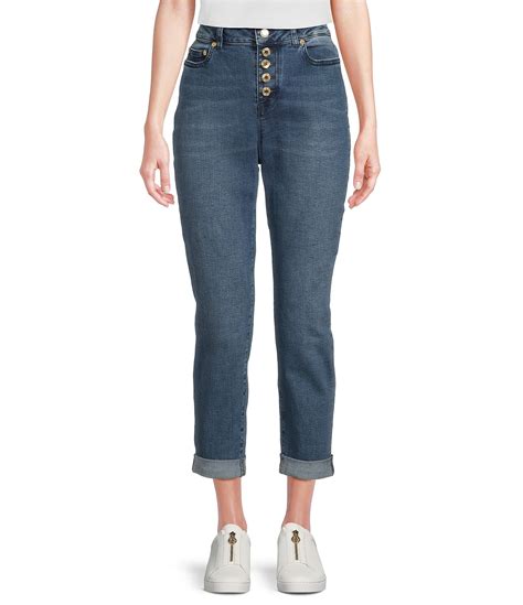 Michael Michael Kors Skinny High Waisted Cropped Selma Jeans Dillard S