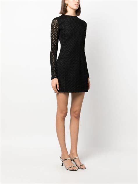 Missoni Zigzag Woven Mini Dress Black Farfetch