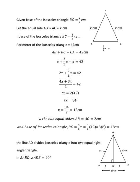 Perimeter of isosceles triangle - bastacases