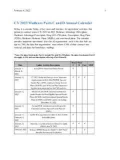 Cy Medicare Parts C And D Annual Calendar Prntbl