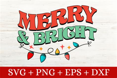 Merry Bright Svg Graphic By Craftsvg Creative Fabrica