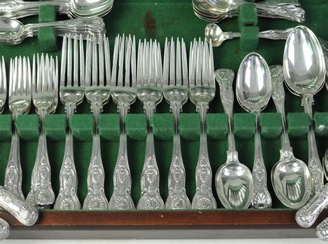 Canteen Silver Kings Pattern Cutlery 12 Place Settings Christopher